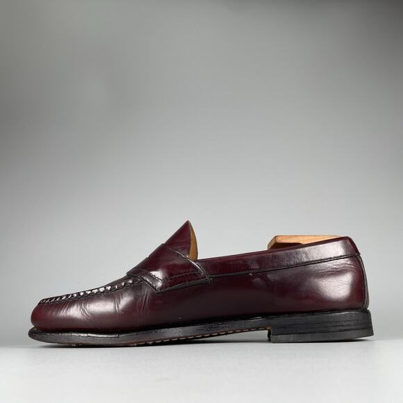 G.H. Bass Men’s Size 9 W Oxblood Red Leather Penny Loafers Dress Shoe Casual GUC